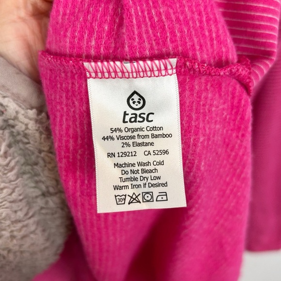 Tasc Bamboo Long Sleeve Top Size Medium Pink - Picture 4 of 5